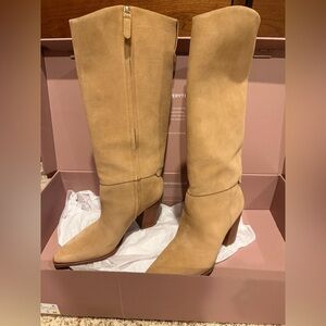 Franco Sarto Taupe colored Heeled Boots